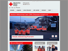 Tablet Screenshot of drk-achern.de